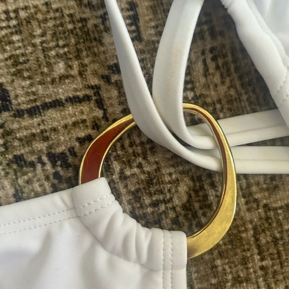 NWT Shade and Shore white monokini